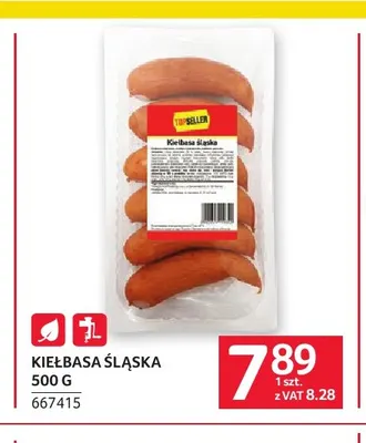 Kiełbasa śląska Topseller promocja w Selgros