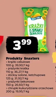 Sticksy ketchupowe Snaxters promocja w Netto