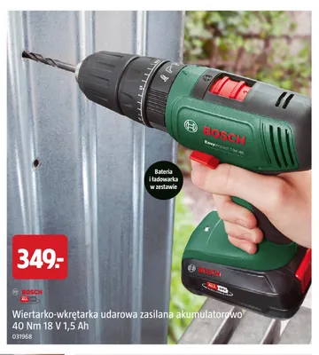 Wiertarko-wkrętarka udarowa zasilana akumulatorowo Bosch promocja w Jula