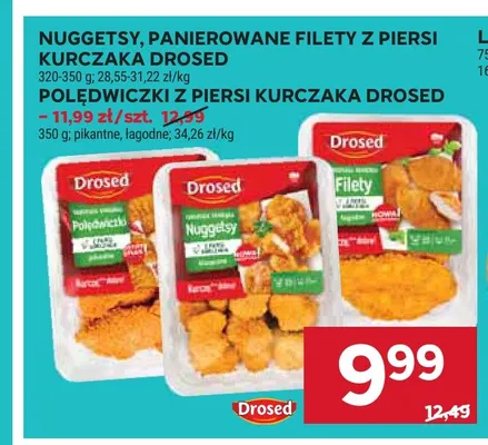 Panierowane filety z piersi kurczaka Drosed promocja w Stokrotka