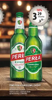 Piwo Perła Chmielowa promocja w Arhelan