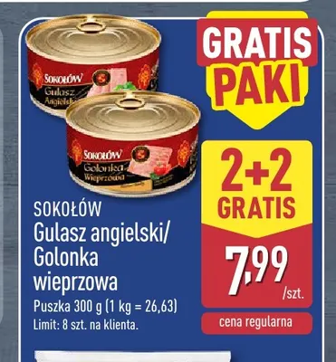 Golonka wieprzowa Sokołów promocja w Aldi