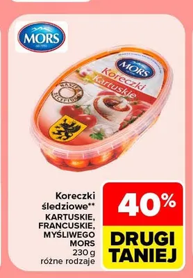 Koreczki śledziowe myśliwego Mors promocja w Carrefour Market