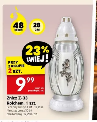 Znicz Z-33 Rolchem 28 cm promocja w Twój Market