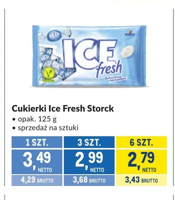 Cukierki Ice Fresh Storck promocja w Makro