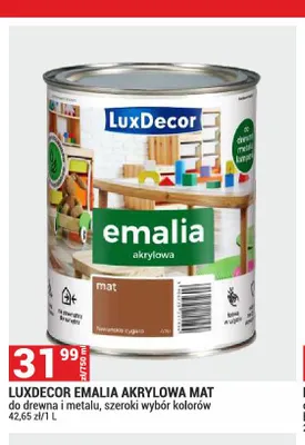 Emalia akrylowa LuxDecor Mat promocja w Merkury Market