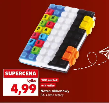 Notes silikonowy A6 100 kartek promocja w Kaufland
