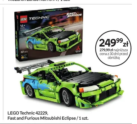 Klocki LEGO Technic 42229 Fast and Furious Mitsubishi Eclipse promocja w Empik
