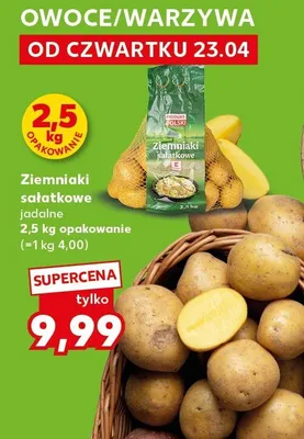Ziemniaki sałatkowe jadalne promocja w Kaufland