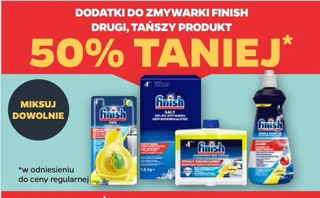 Dodatki do zmywarki Finish promocja w Netto