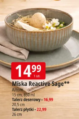 Miska Reactive Sage 15 cm, ø50 ml promocja w Leclerc