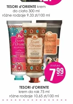 Krem do rąk Tesori d'Oriente promocja w Drogerie Jasmin