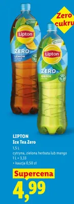 Ice tea Zero cytryna promocja w Lidl
