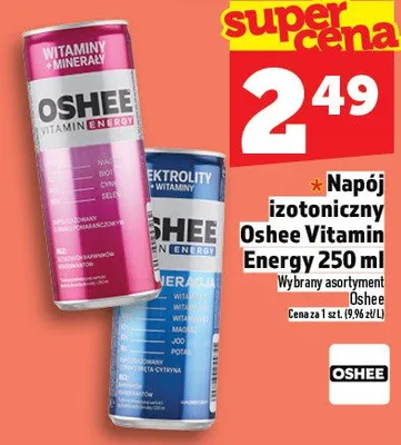 Napój izotoniczny Oshee Vitamin Energy promocja w TOPAZ