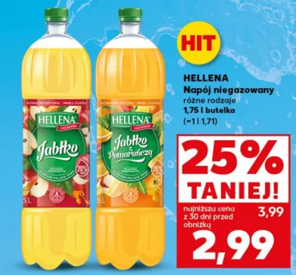 Napój niegazowany jabłko, pomarańcza promocja w Kaufland