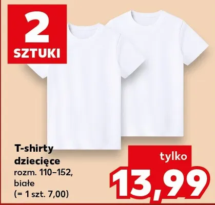T-shirt dziewczęcy 98-128 promocja w Kaufland