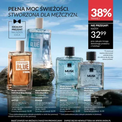 Woda toaletowa Avon Individual Blue Strong mandarynka, lawenda, cedr promocja w AVON