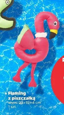 Pływająca zabawka dla psa Flaming z piszczałką promocja w Netto