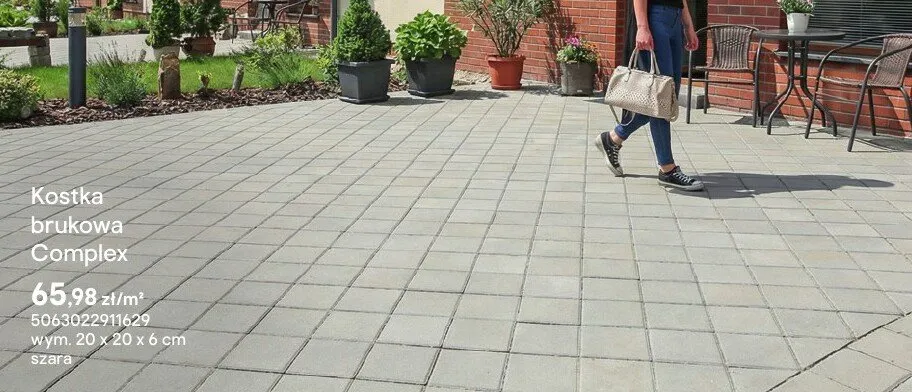 Kostka brukowa Complex szara promocja w Castorama