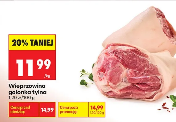 Wieprzowina golonka tylna promocja w Biedronka