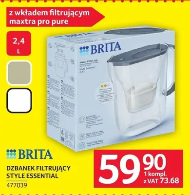 Dzbanek filtrujący Brita Style Essential promocja w Selgros