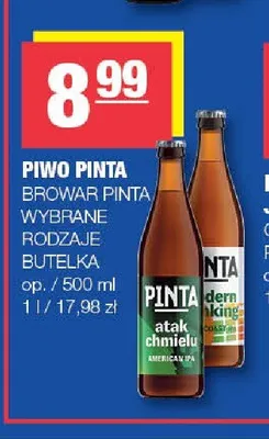 Piwo rzemieślnicze Pinta Modern Drinking promocja w SPAR