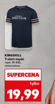T-shirt męski rozm. M-XXL, różne kolory promocja w Kaufland