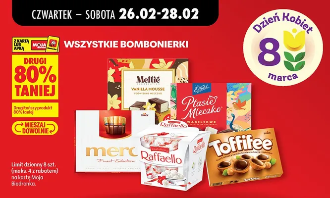 Bombonierki wszystkie promocja w Biedronka