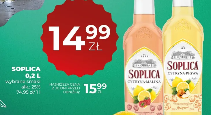 Soplica Cytryna Malinowa wybrane smaki promocja w Duży Ben