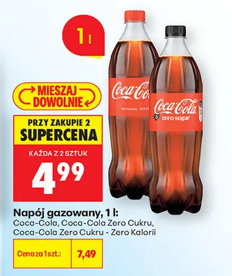 Napój gazowany Coca-Cola promocja w Biedronka