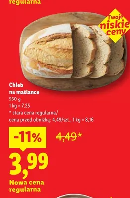 Chleb na maślance promocja w Lidl