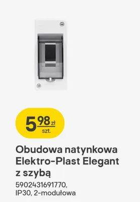 Obudowa natynkowa Elegant z szybą promocja w Castorama