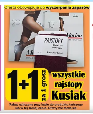 Rajstopy dziewczęce wzorowane Marina Kusiak promocja w TOPAZ
