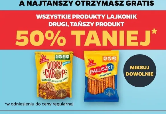 Krakersy Dobry Chrup Lajkonik promocja w Netto