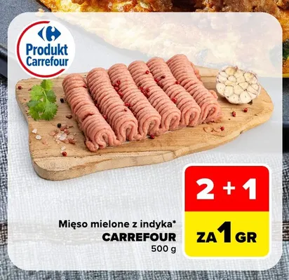 Mięso mielone z indyka Carrefour promocja w Carrefour Market