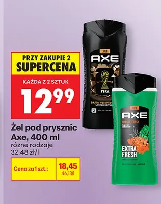 Żel pod prysznic Axe Extra Fresh promocja w Biedronka