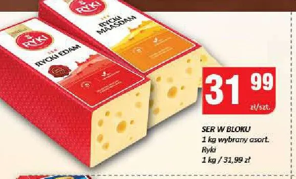 Ser Rycki Maasdam w bloku Ryki promocja w Chorten