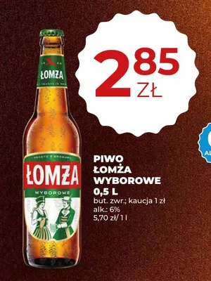 Piwo Łomża Wyborowe promocja w Duży Ben
