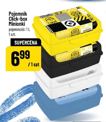Pojemnik Click-box Minionki 1l promocja w POLOmarket