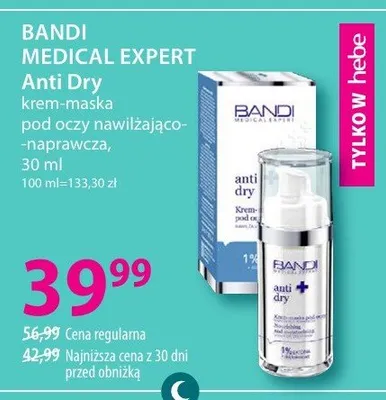 Krem-maska pod oczy nawilżająco-naprawcza Anti Dry promocja w Hebe
