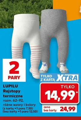 Rajstopy termiczne 2-pak rozm. 62-92 Lupilu promocja w Kaufland