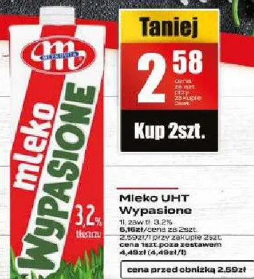 Mleko UHT wypasione promocja w Supeco