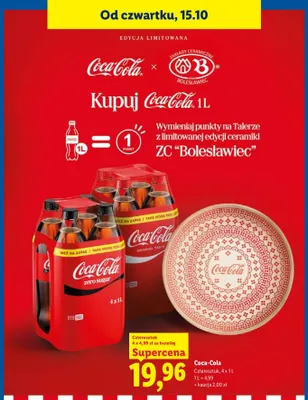 Napój gazowany Coca-Cola Zero Sugar 4-pak promocja w Lidl