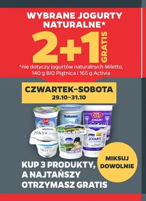 Jogurt naturalny Bakoma promocja w Netto
