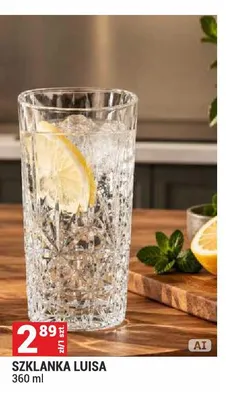 Szklanka Luisa 360 ml promocja w Merkury Market
