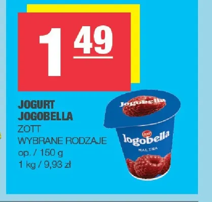 Jogurt owocowy Jogobella Zott promocja w SPAR