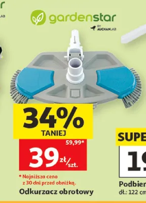 Odkurzacz obrotowy do basenu Gardenstar promocja w Auchan