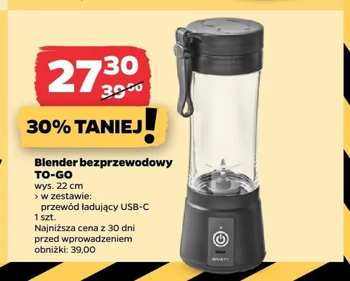 Blender bezprzewodowy TO-GO Smarty promocja w Netto