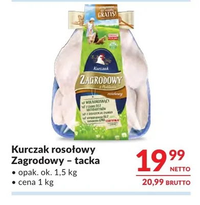 Kurczak rosołowy tacka promocja w Makro