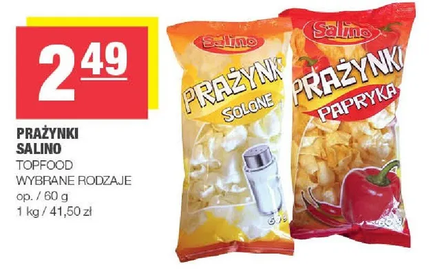 Prażynki solone Salino promocja w SPAR